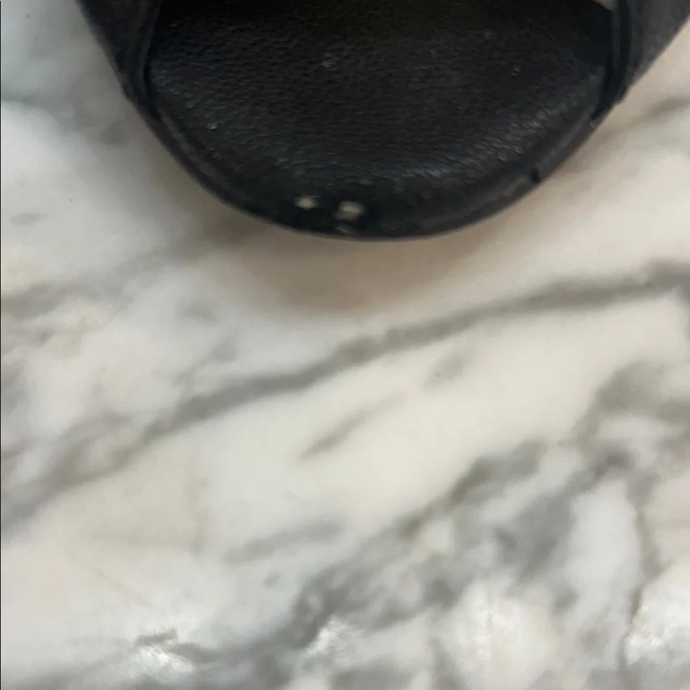 Tory Burch Black Small Wedge with Gold Accents - Picture 6 of 6